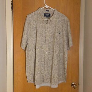 Chubbies Button Up Friday Shirt S/S Mens XXXL 3XL Tan Floral Hawaiian Resort